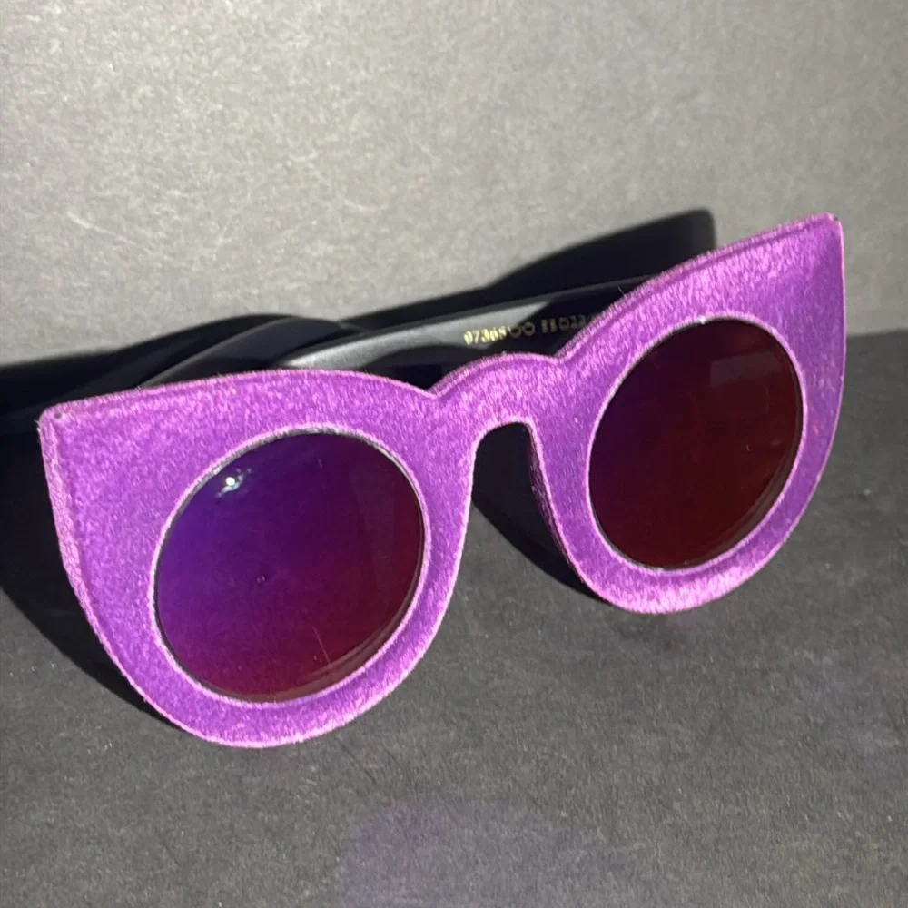 Purple Velvet Unisex Eyeglasses